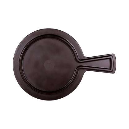 Melamine Round Serving Board - Bamboo