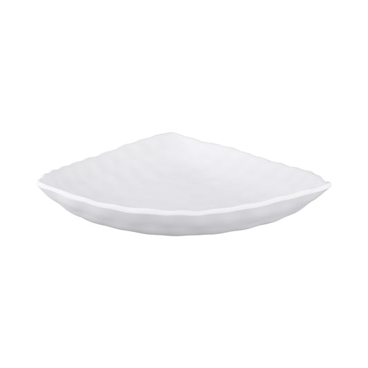 Melamine Triangular Platter - White