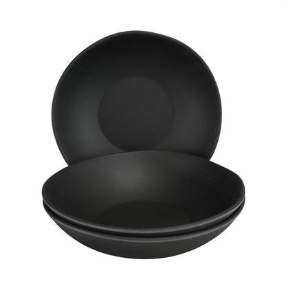 Melamine Round Bowl - Black