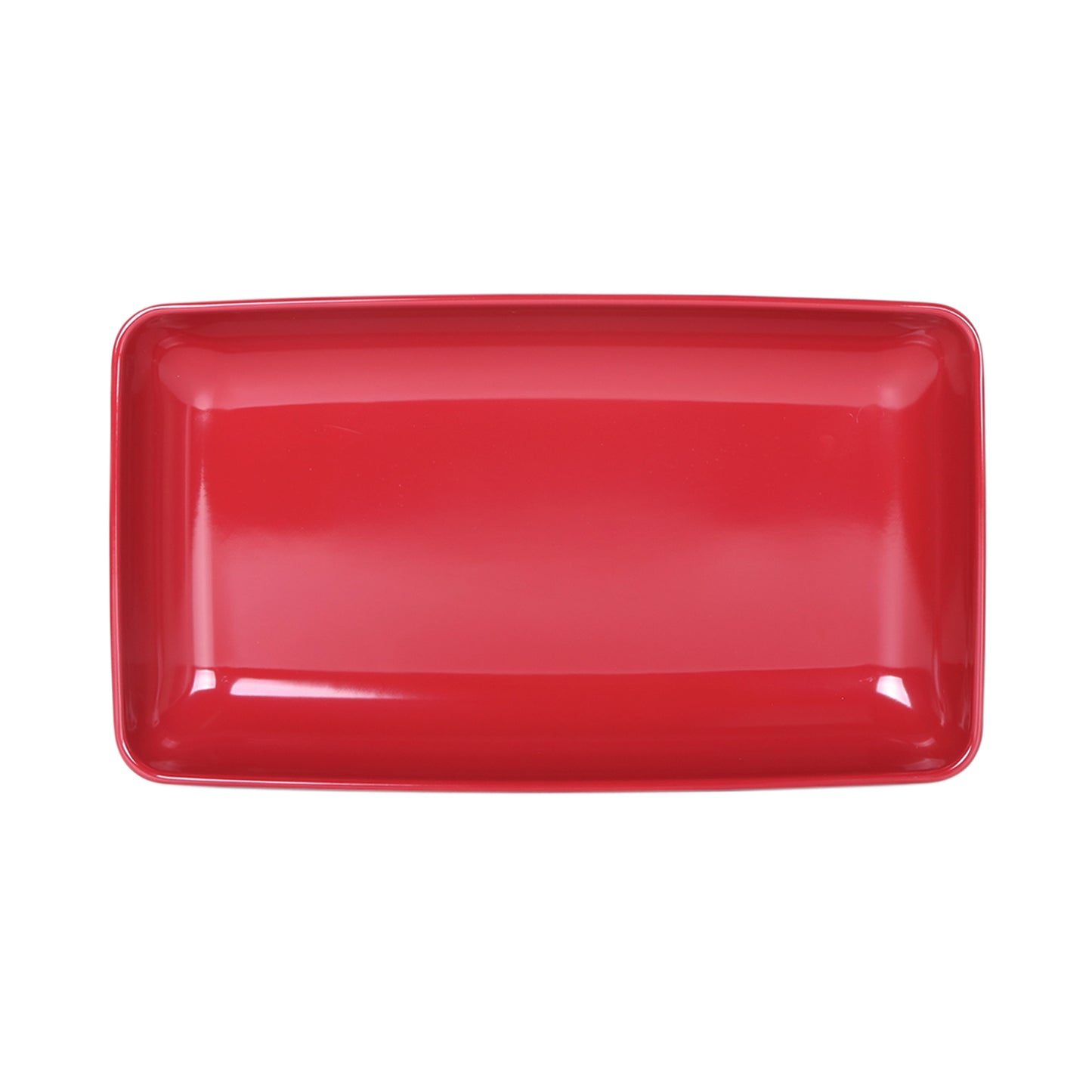 Melamine Rectangular Platter - Cranberry