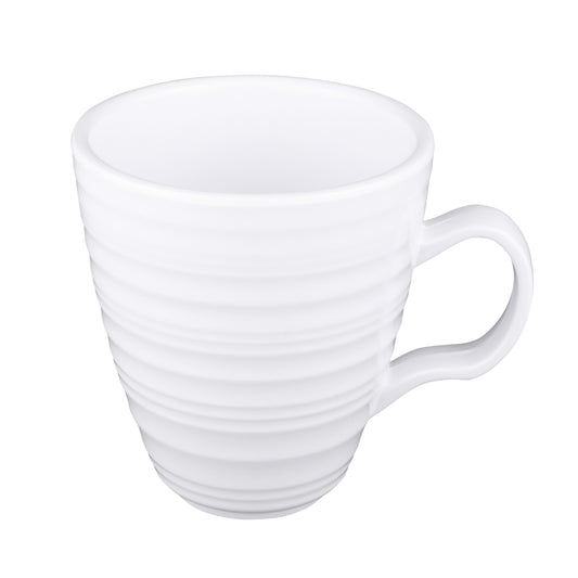 Melamine Swirl Mug - White