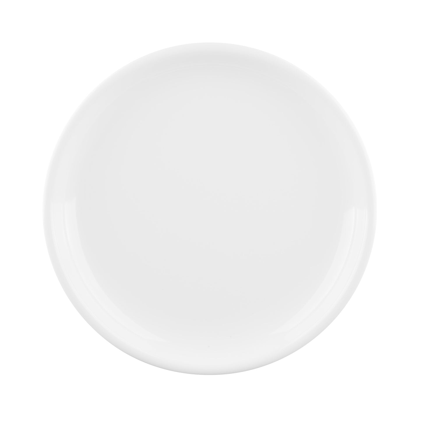 Melamine Round Coupe Plate - White