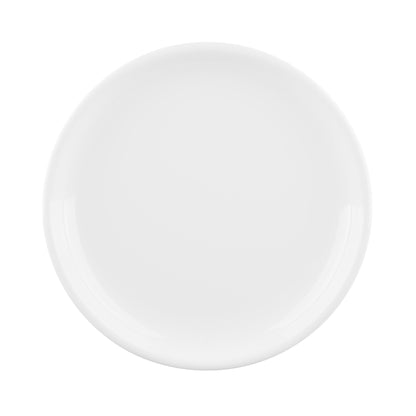 Melamine Round Coupe Plate - White
