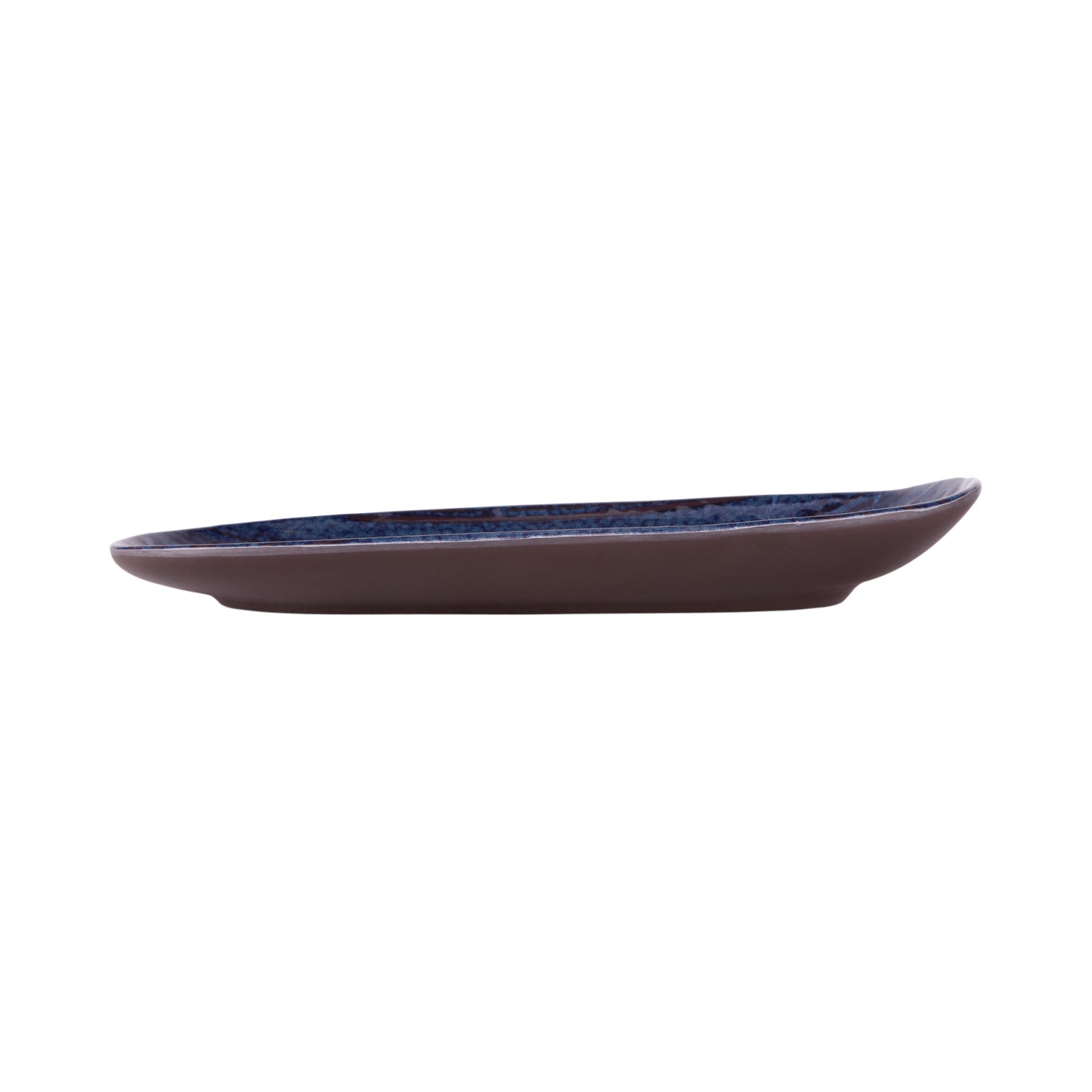 Melamine Oval Plate - Stardust Blue