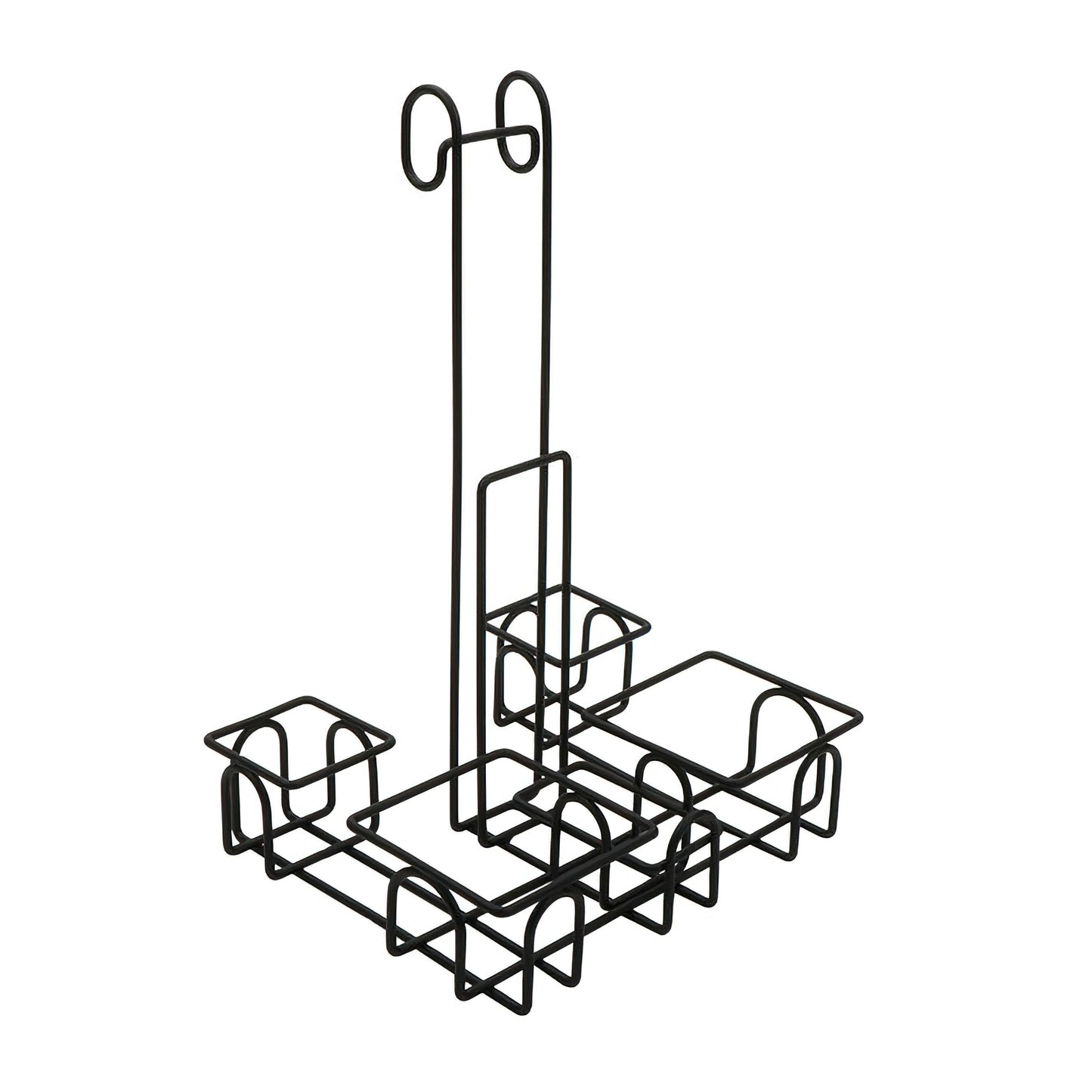 6.5" x 8" Wire Caddy and Menu Stand, 11.5" Tall. 2 Large Squares: 2 7/8", 2 Small Squares: 1 7/8"
