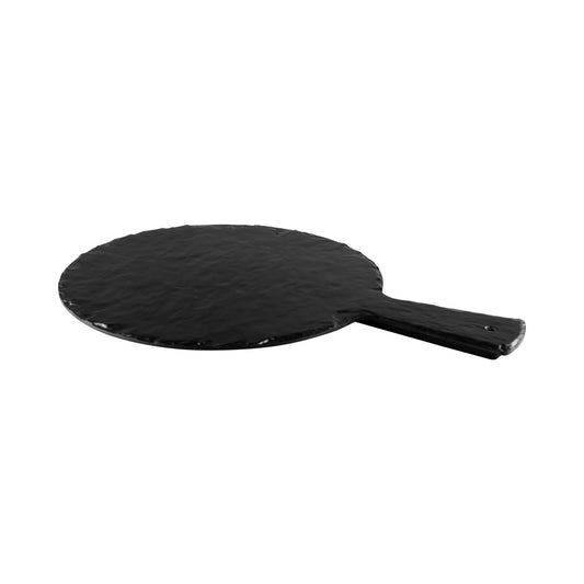 Melamine Round Serving Board - Black