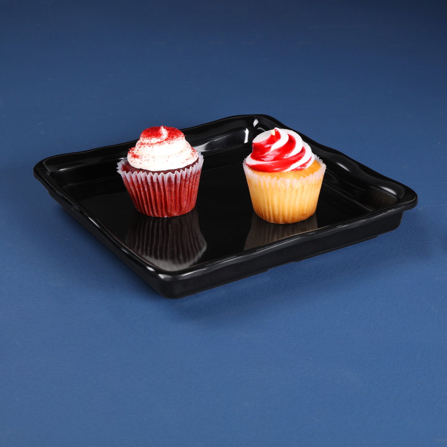 Melamine Square Organic Tray - Black