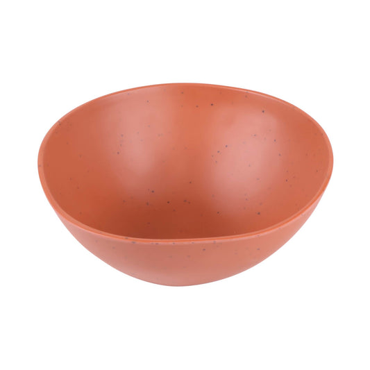 Melamine Round Bowl - Sunburn Terra Cotta w/ Speckle