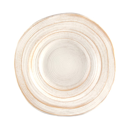 Melamine Irregular Round Serving Bowl - Off White Design