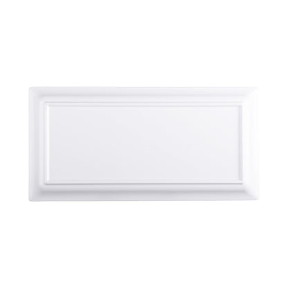 Melamine Rectangular Serving Platter - White