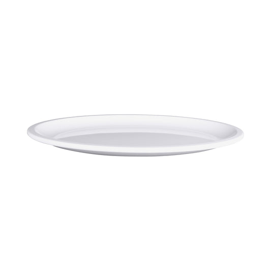 Melamine Oval Coupe Platter - White
