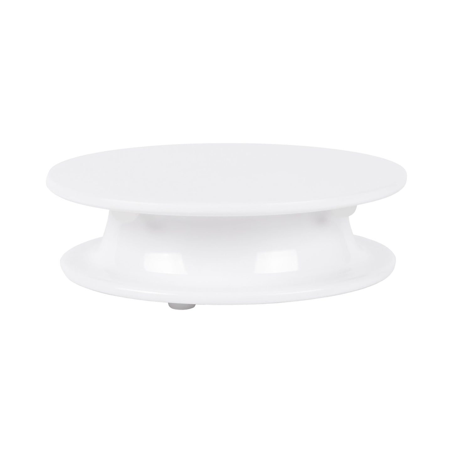 Melamine Round Flat Plate (Fits M5P Pedestal) - White