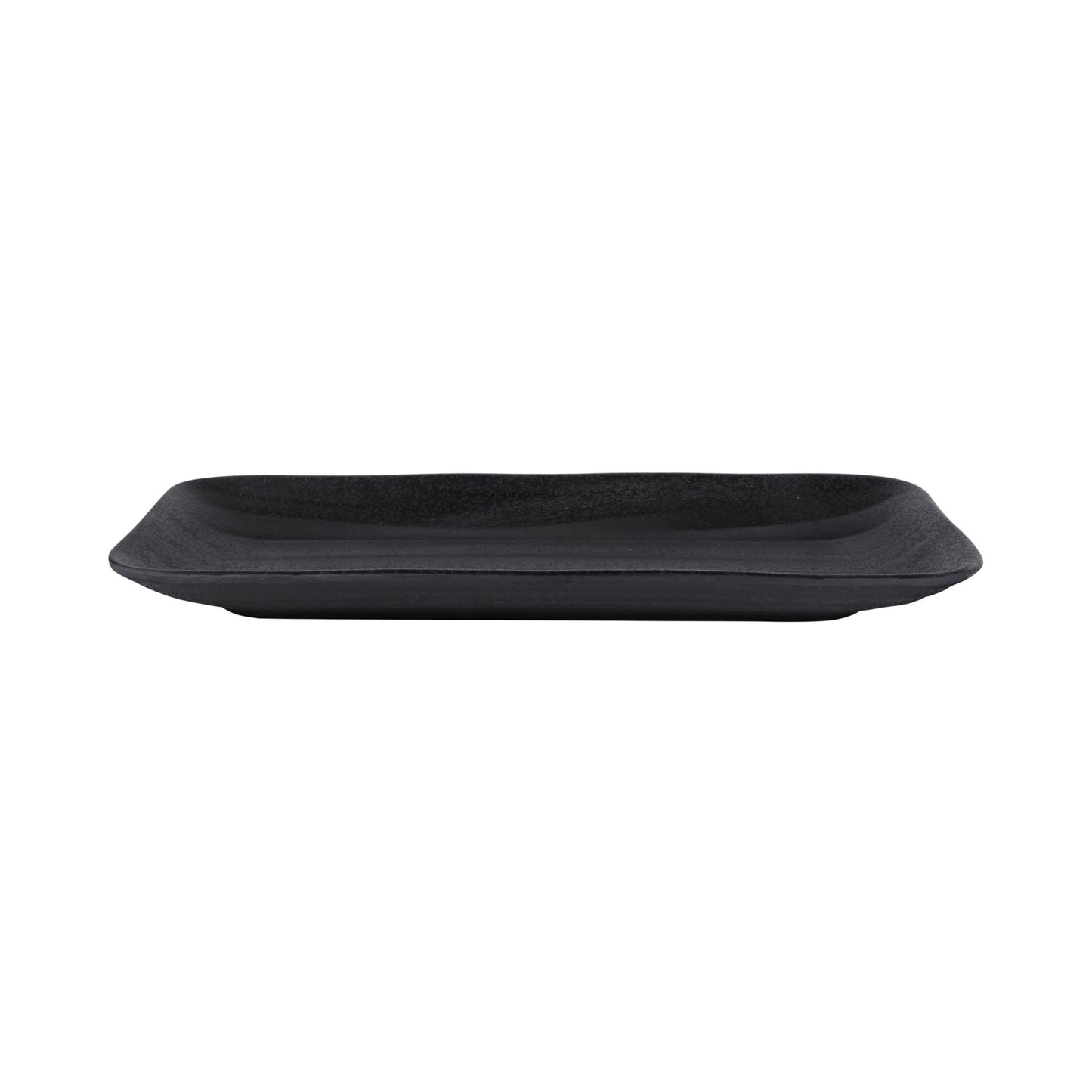 Melamine Rectangular Wave Tray - Black
