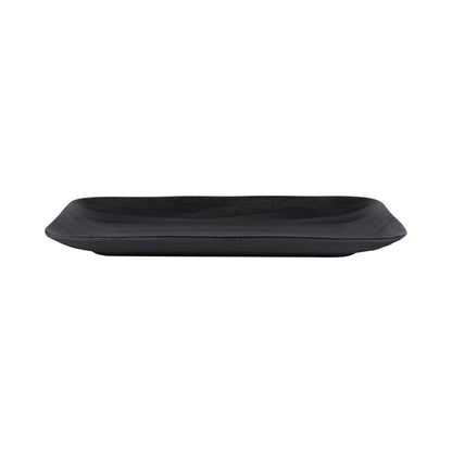 Melamine Rectangular Wave Tray - Black