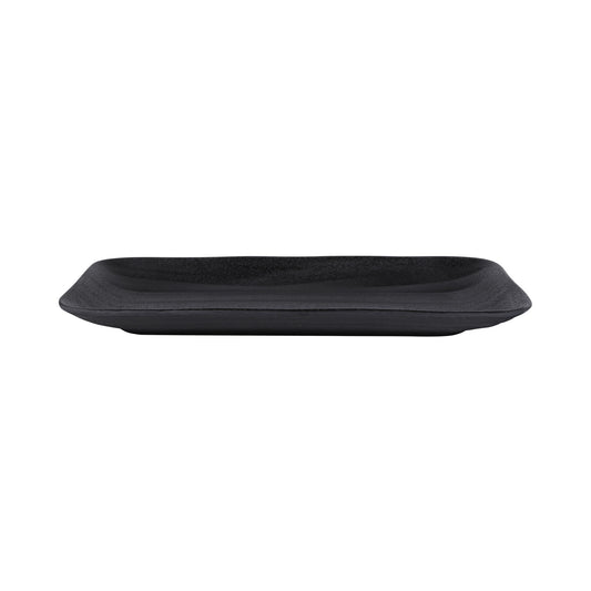 Melamine Rectangular Wave Tray - Black
