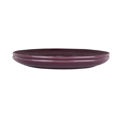 Melamine Round Plate - Purple Glaze