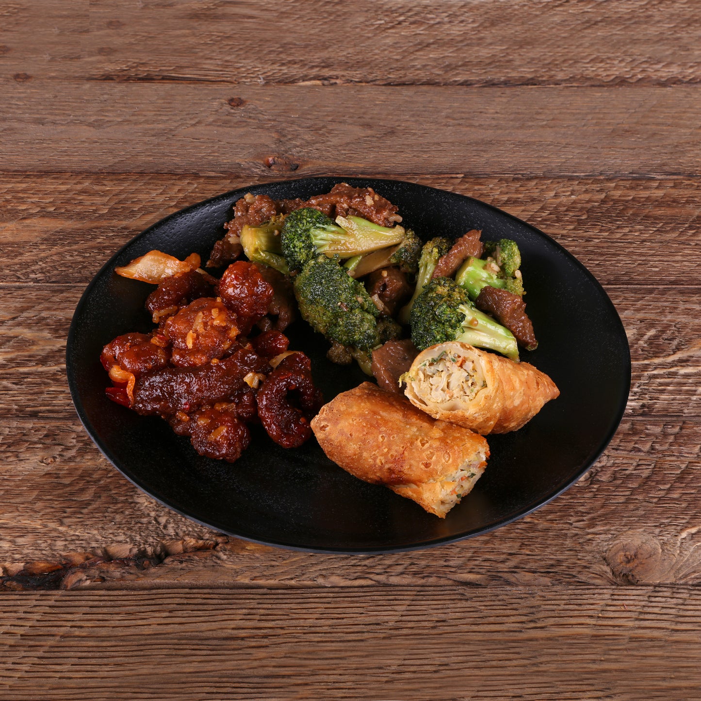 Melamine Round Plate - Black