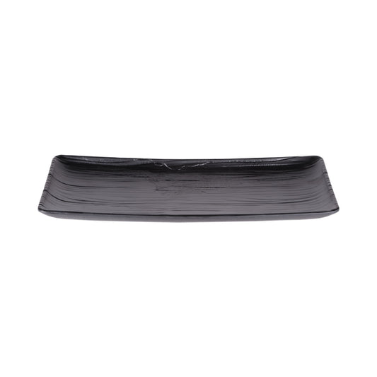 Melamine Rectangular Plate - Black
