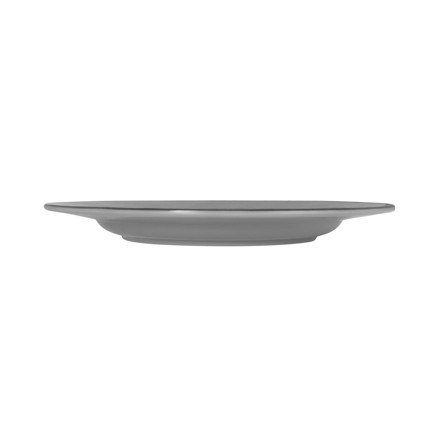 Melamine Round Crackle Plate - Gray