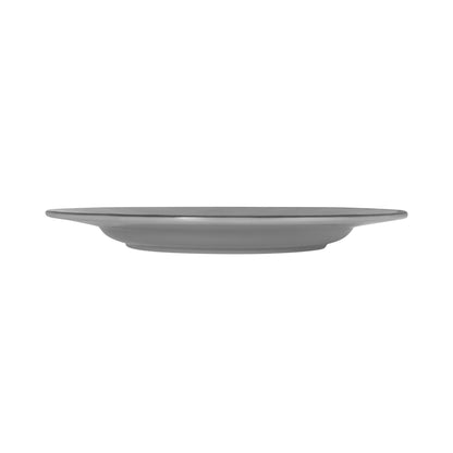 Melamine Round Crackle Plate - Gray