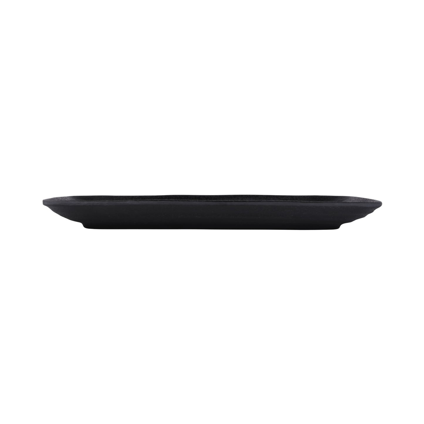 Melamine Rectangular Wave Tray - Black