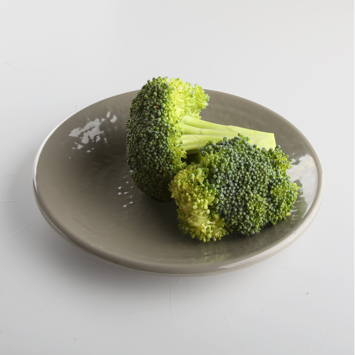 Melamine Round Pebble Plate - Mushroom