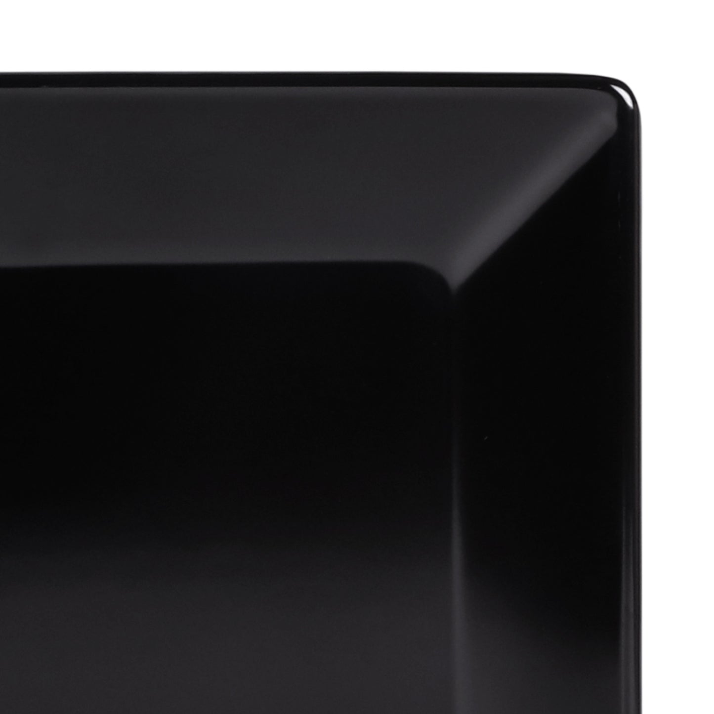 Melamine Square Plate - Black