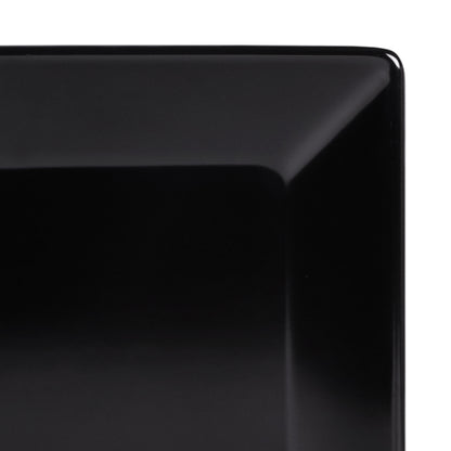 Melamine Square Plate - Black