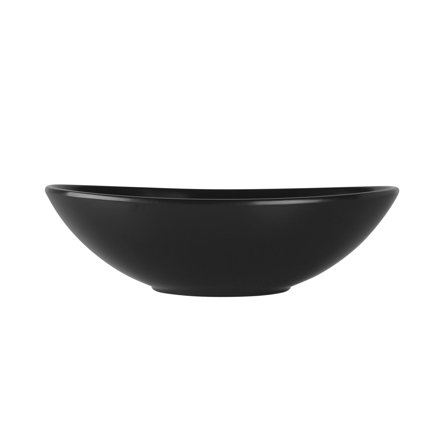Melamine Oblong Large Bowl - Black