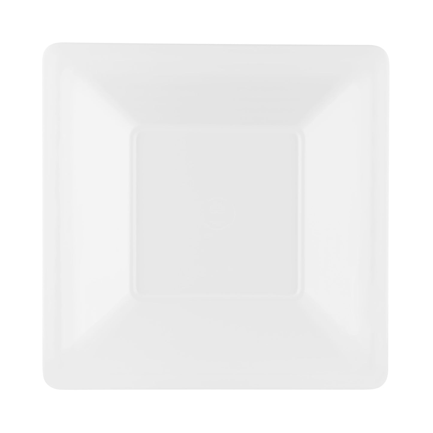 Melamine Square Pebble Bowl - White
