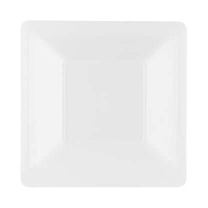 Melamine Square Pebble Bowl - White