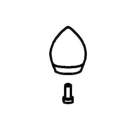 SPARE Knob  Stainless Steel Handle with screw 9 l  (24 c