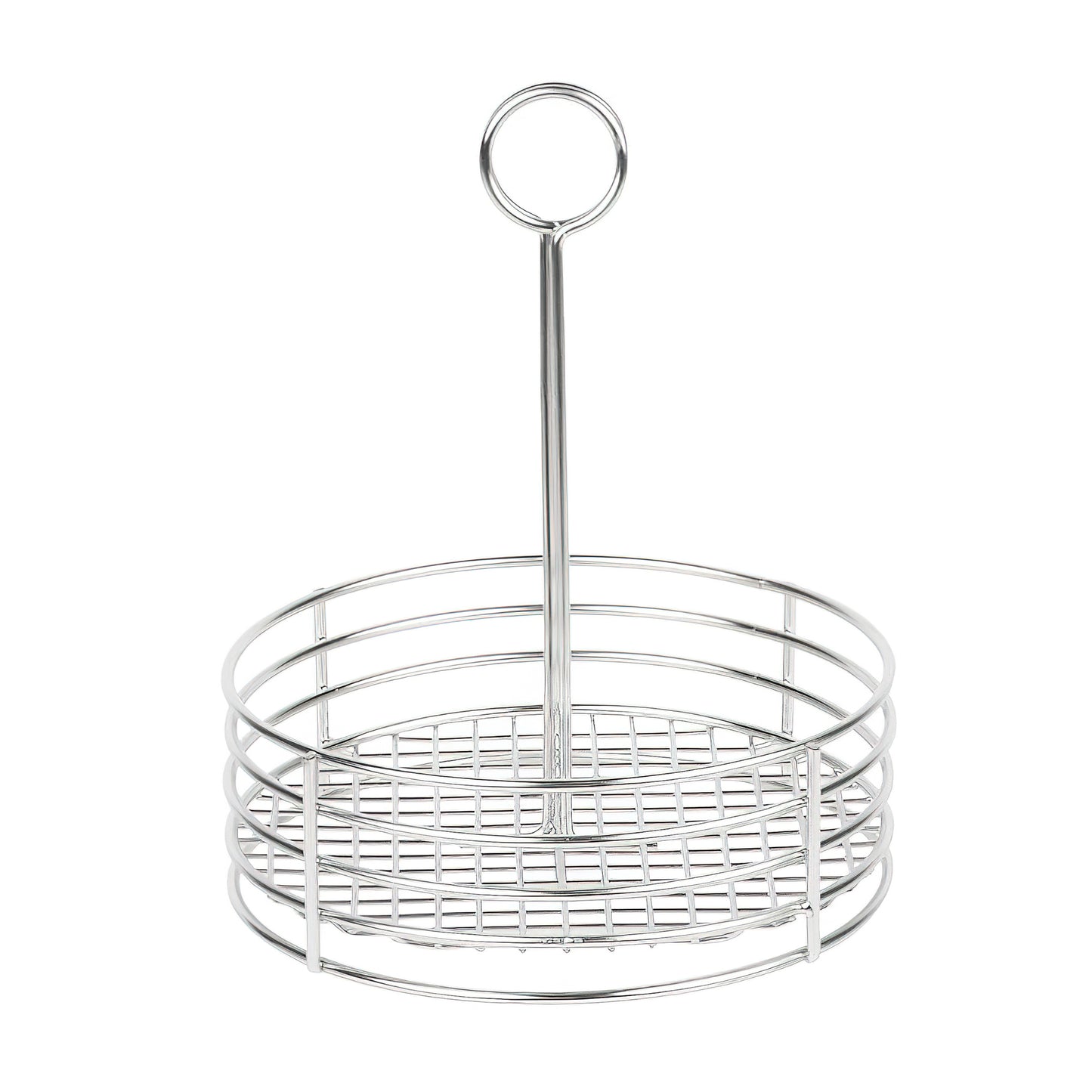Round Stainless Steel Condiment Caddy