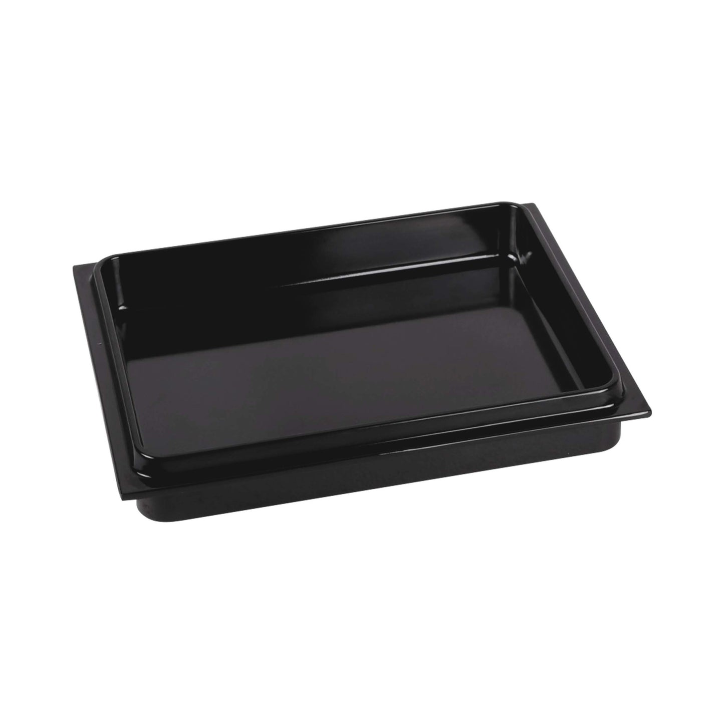 Melamine Rectangular Reversible Bin Lid - Black