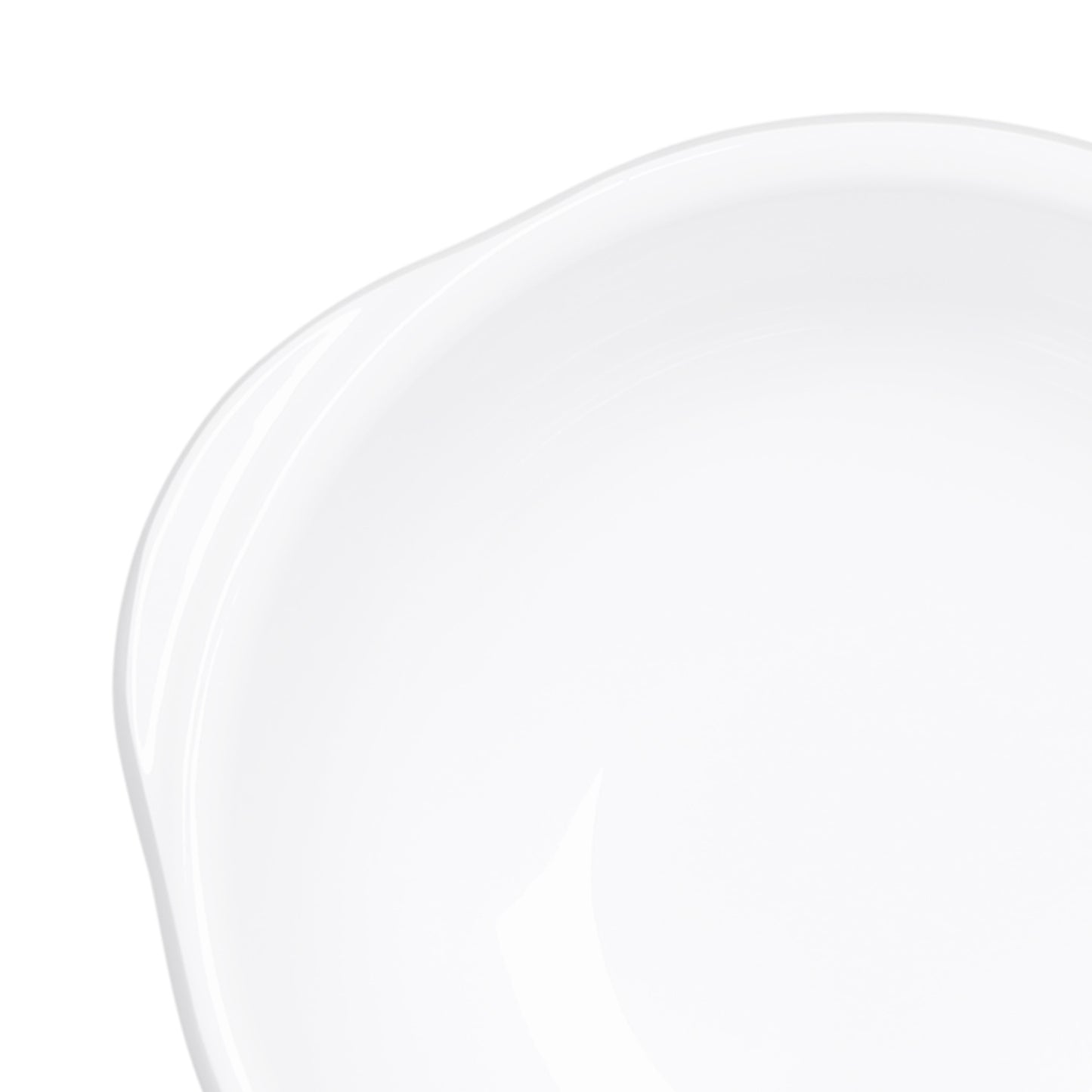 Melamine Bowl w/ Handle - White