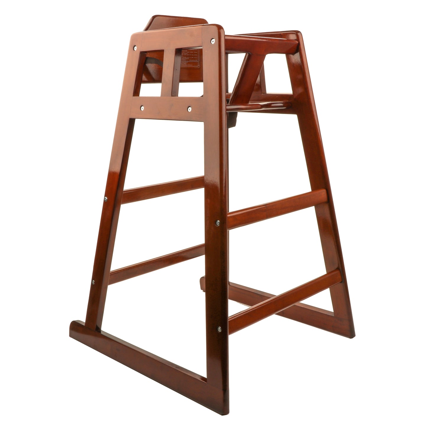 36" Tall, Walnut, Hardwood, Modified High Chair, 22" L x 25" W, Assembly Required, G.E.T. High Chairs