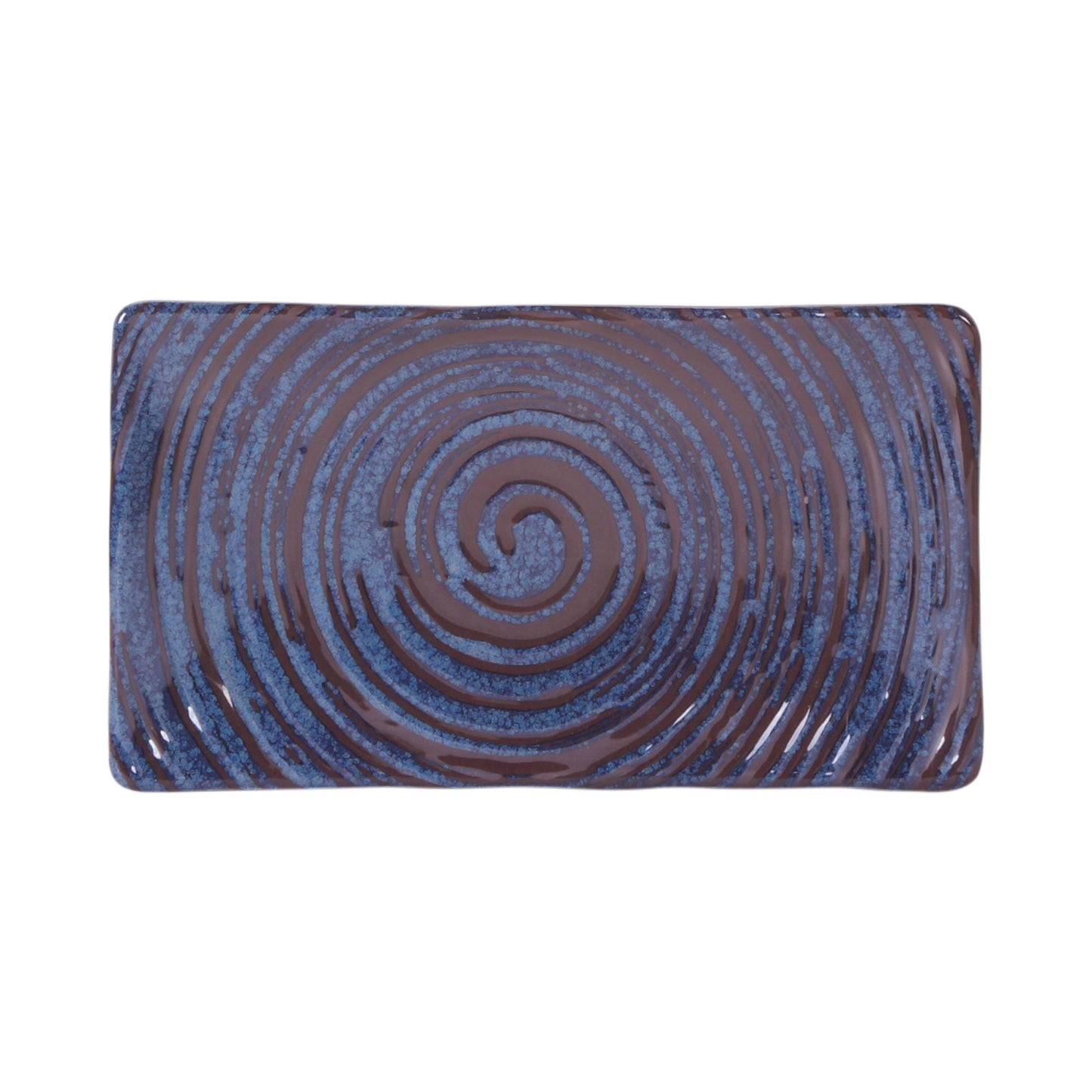 Melamine Rectangular Plate - Stardust Blue