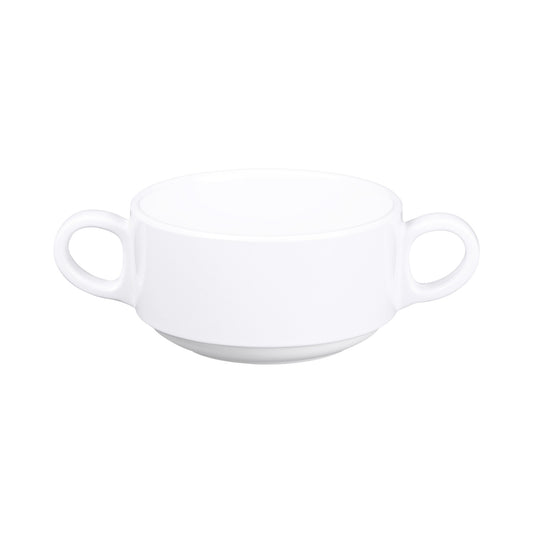 Melamine Cup w/ 2 Handles - White