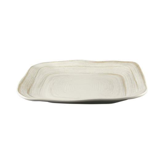 Melamine Irregular Square Plate - Off White Design