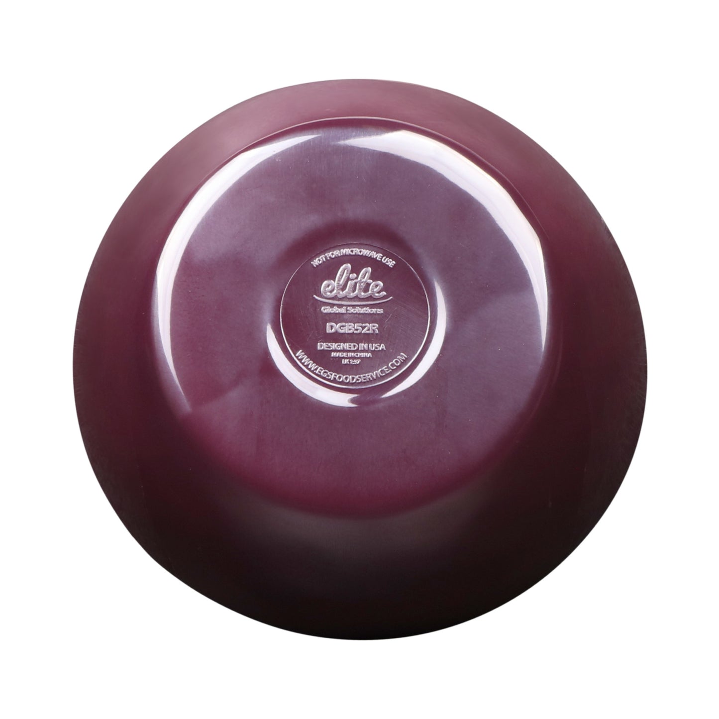 Melamine Irregular Round Bowl - Purple Glaze