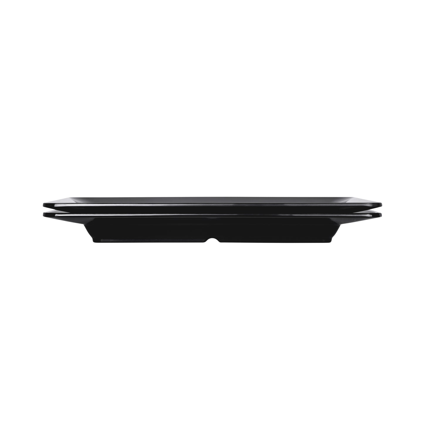 Melamine Rectangular Plate - Black