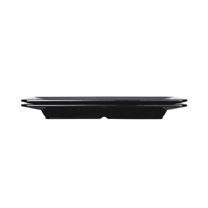 Melamine Rectangular Plate - Black