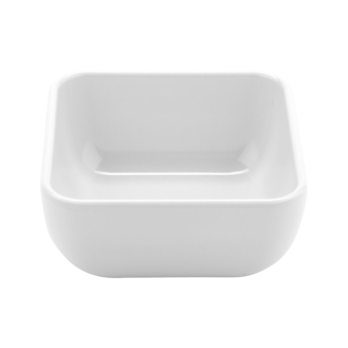 16 oz. (18 oz. Rim-Full), 4.75" Square Bowl w/ Rounded Corners, 2" deep (Set of 4 ea.)