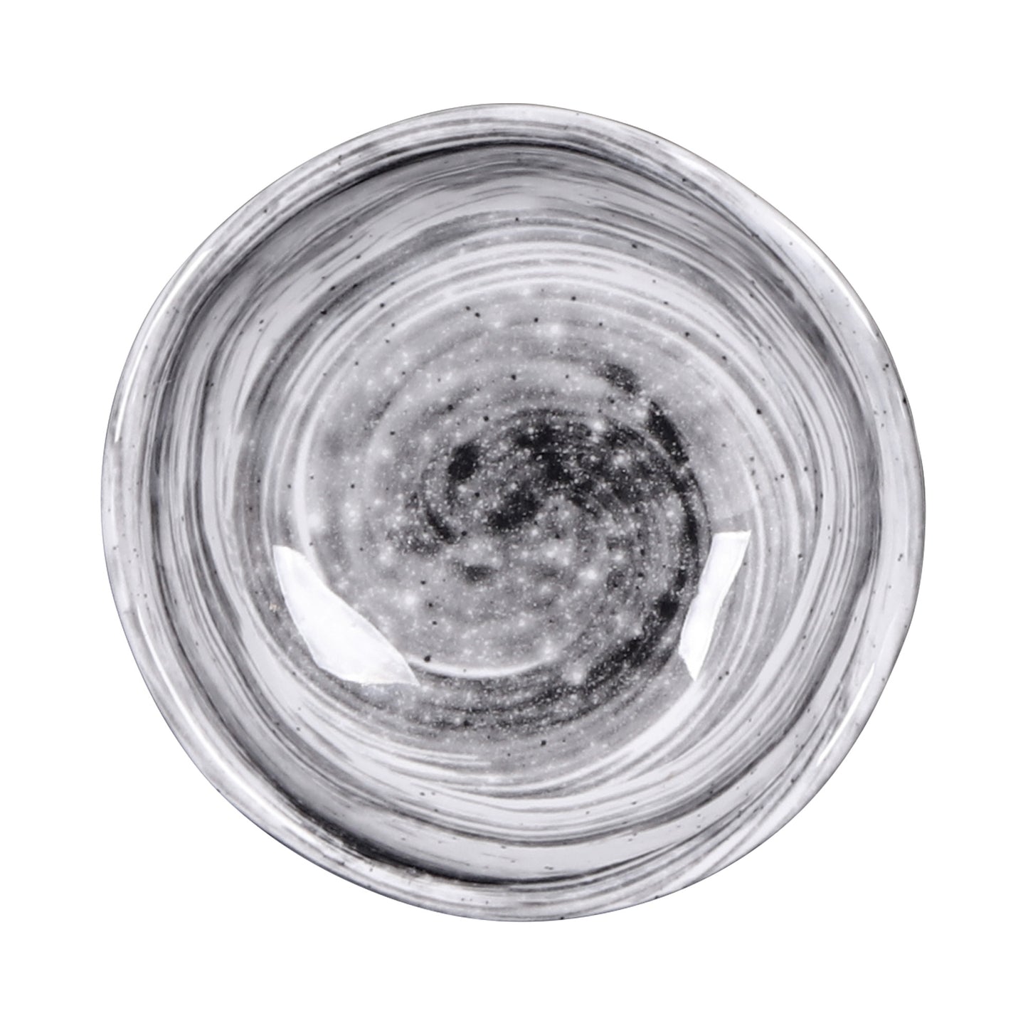 Melamine Round Bowl - Black Design