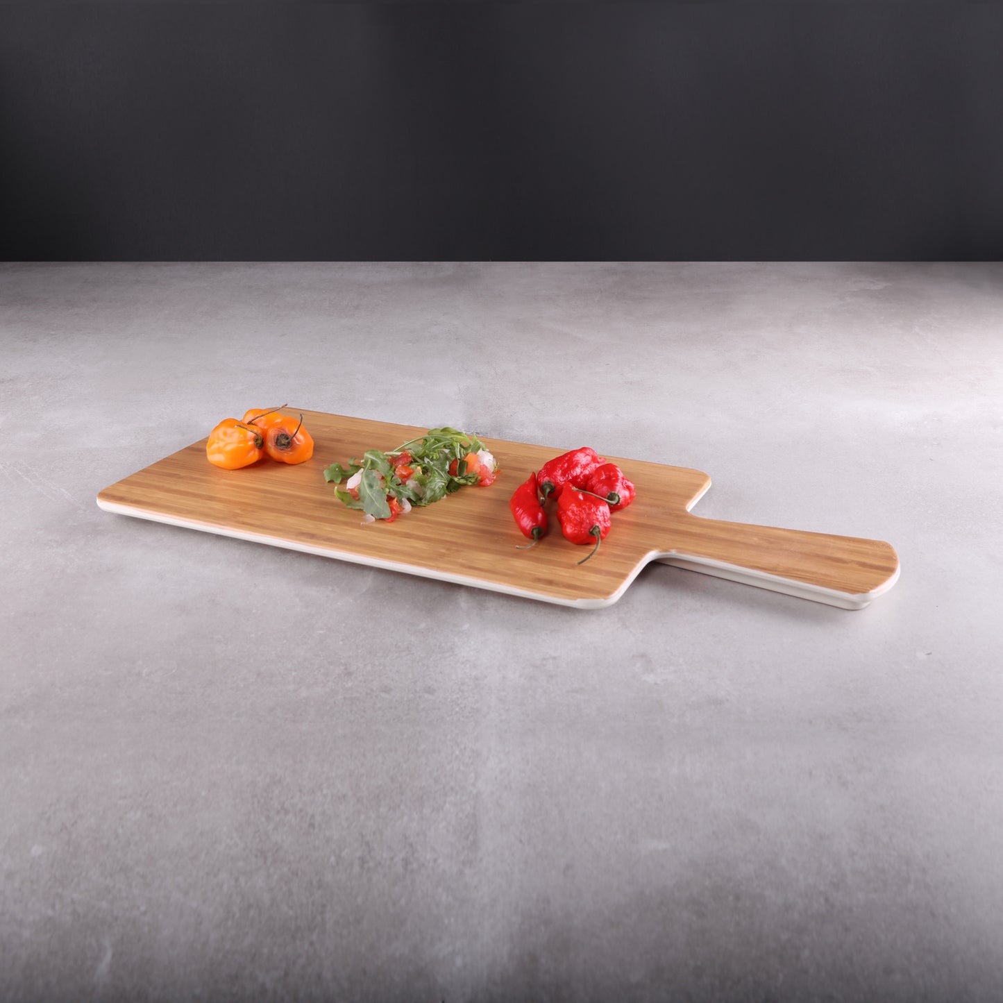 Melamine Rectangular Serving Board - Bamboo