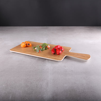 Melamine Rectangular Serving Board - Bamboo