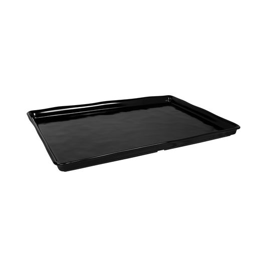 Melamine Rectangular Organic Tray - Black
