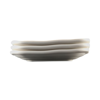 Melamine Irregular Square Plate - Off White Design