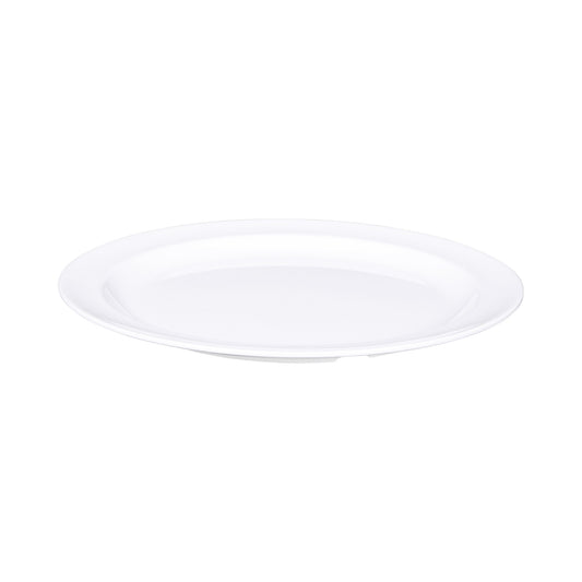Melamine Round Plate - White