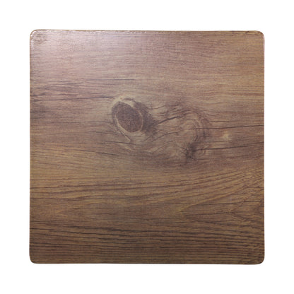 Melamine Square Faux Wood - Walnut